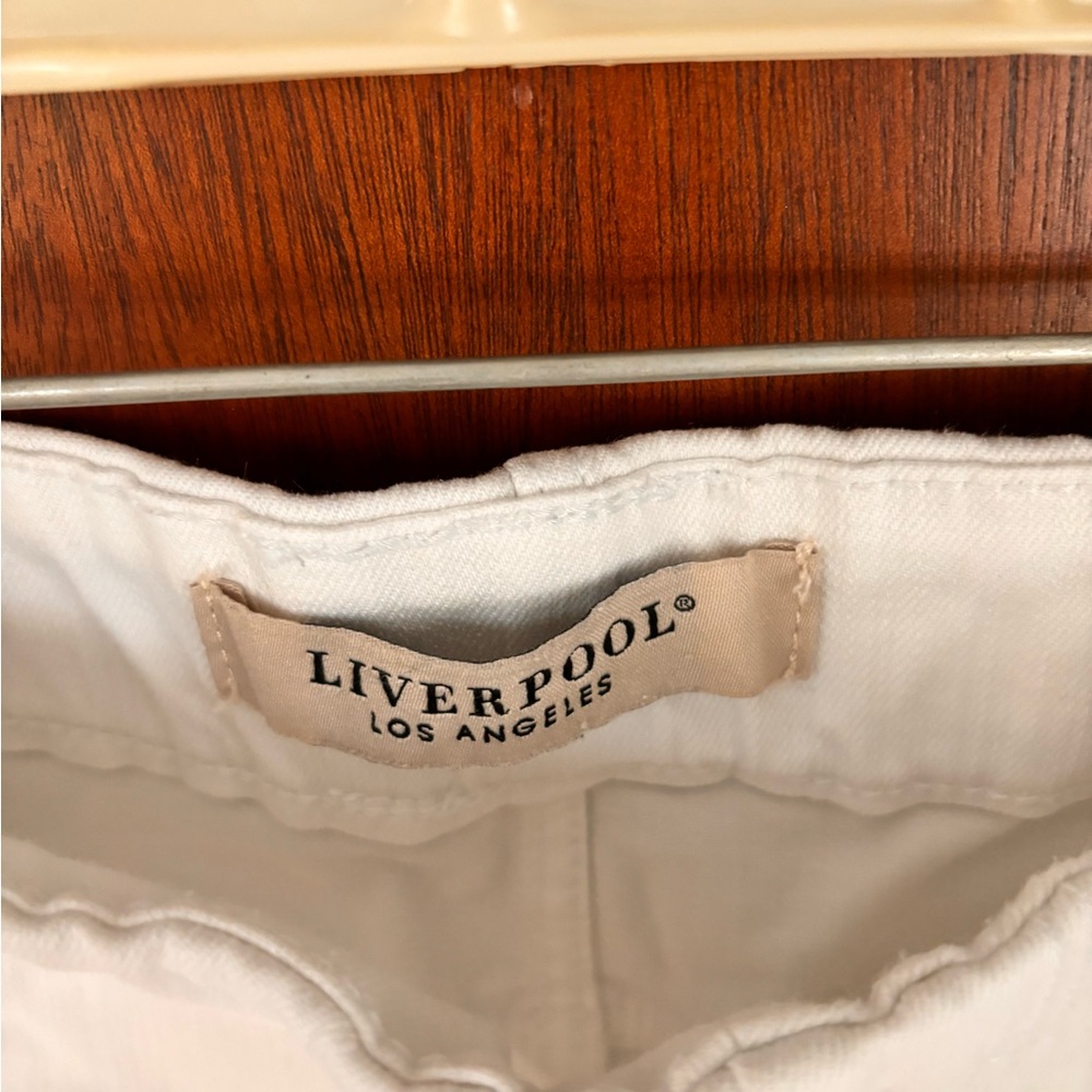 Liverpool Skinny Crop Pull On Pants Size 8 Like New - Picture 4 of 7